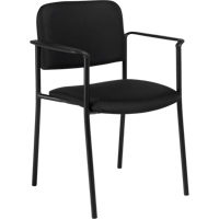 Chaises empilables, Tissu, Hauteur 32", Capacit&eacute; 300 lb, Noir R.M.G. Prévention