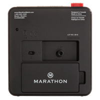 R&eacute;veille-matin de bureau, Analogique, &agrave; piles, 3,5" la x 1,5" p x 3,75" h, Noir R.M.G. Prévention