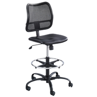 Tabouret ergonomique Vue, Vinyle, Noir, Capacit&eacute; 250 lb R.M.G. Prévention