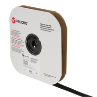 Ruban d'attaches, Crochet, 25 vg x 1", Cousu, Noir R.M.G. Prévention