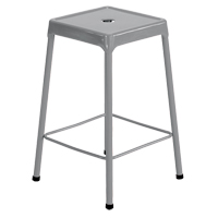 Tabouret en acier pour comptoir Safco, Stationnaire, Fixe, 25", Acier Si&egrave;ge, Gris R.M.G. Prévention