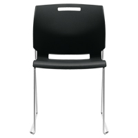 Chair, Plastic, 32-1/2" High, 300 lbs. Capacity, Black R.M.G. Prévention