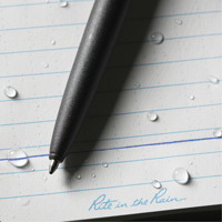 Stylo en m&eacute;tal &agrave; l'&eacute;preuve des intemp&eacute;ries, Bleu, 0,8 mm, R&eacute;tractable R.M.G. Prévention