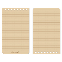 Pocket Top-Spiral Notebook, Soft Cover, Tan, 100 Pages, 3" W x 5" L R.M.G. Prévention