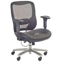 Economical Big & Tall Chair, Mesh, Black, 450 lbs. Capacity R.M.G. Prévention