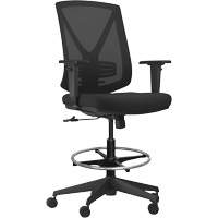 Activ Series Synchro-Tilt Adjustable Chair, Fabric/Mesh, Black, 275 lbs. Capacity R.M.G. Prévention