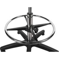 Tabouret robuste et ergonomique, Stationnaire, Ajustable, 39” - 48”, Polyur&eacute;thane Si&egrave;ge, Noir R.M.G. Prévention