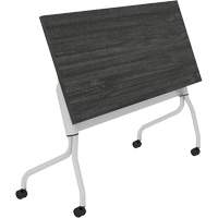 Newland Flip-Top Training Table, 24" L x 60" W x 29-1/2" H, Dark Brown R.M.G. Prévention