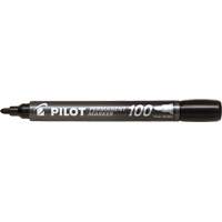 Pilot 100 Permanent Marker, Black, Bullet Tip R.M.G. Prévention