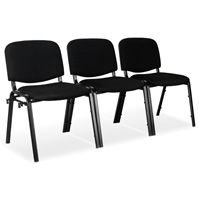 Stacking Chairs, Fabric, 32" High, 250 lbs. Capacity, Black R.M.G. Prévention