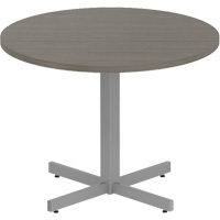 Newland Height-Adjustable Round Table, 36" L x 36" W x 29" H, 1" Top, Laminate, Brown R.M.G. Prévention