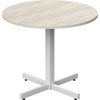 Newland Height-Adjustable Round Table, 36" L x 36" W x 29" H, 1" Top, Laminate, Tan R.M.G. Prévention