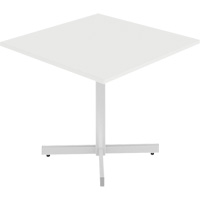 Newland Height-Adjustable Square Table, 36" L x 36" W x 29" H, 1" Top, Laminate, White R.M.G. Prévention