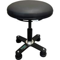 Tabouret ergonomique OmniStool, Mobile, Ajustable, Vinyle Si&egrave;ge, Noir R.M.G. Prévention