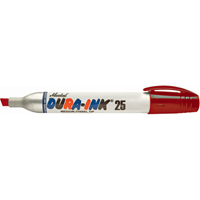 Dura-Ink&reg; Markers - #25 Felt-Tip, Chisel, Red R.M.G. Prévention
