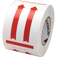 This Side Up Pictogram Special Handling Labels, 6" L x 4" W, Red on White R.M.G. Prévention