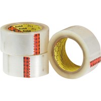 Scotch&reg; 375 Box Sealing Tape, Hot Melt Adhesive, 3.2 mils, 48 mm (1-22/25") x 50 m (164') R.M.G. Prévention