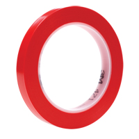 Ruban en vinyle 471, 12 mm (1/2") la x 32,9 m (108') lo, 5,3 mils, Rouge R.M.G. Prévention