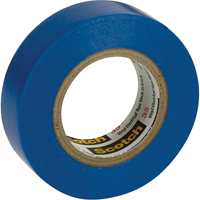 Rubans en vinyle pour codage en couleurs 35 Scotch, 12,7 mm (1/2") x 20,1 m (66'), Bleu, 7 mils R.M.G. Prévention