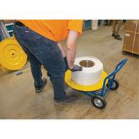 Distributeur de feuillards, Feuillard Polyester/Acier/Polypropyl&egrave;ne, Dia de noyau 16"/8", largeur de rouleau 3"/8"/6" R.M.G. Prévention