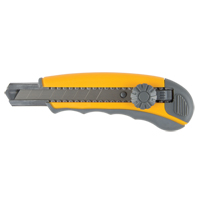 Couteau ATK900, 18 mm, Acier au carbone, Robuste, Prise en Plastique R.M.G. Prévention