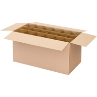 Boîte d'exp&eacute;dition pour cannettes a&eacute;rosols, 12-1/4" lo x 9-3/16" la x 10-5/16" h, ondulations C R.M.G. Prévention