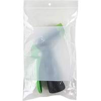 Sacs en poly avec espace inscriptible blanc, Refermable, 8" x 5", 2 mils R.M.G. Prévention