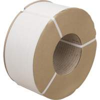 Strapping, Polypropylene, 3/8" W x 12900' L, White, Machine Grade R.M.G. Prévention