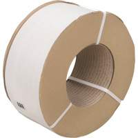 Strapping, Polypropylene, 1/2" W x 9900' L, White, Machine Grade R.M.G. Prévention