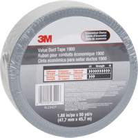 1900 Value Duct Tape, 5.8 mils, Silver, 48 mm (2") x 5.7 m (18.7') R.M.G. Prévention