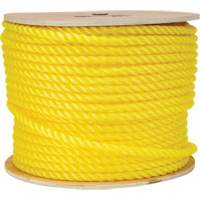Corde jaune tress&eacute;e 1/2", Polypropyl&egrave;ne, 335' R.M.G. Prévention