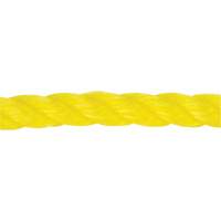 Corde jaune tress&eacute;e 1/2", Polypropyl&egrave;ne, 335' R.M.G. Prévention