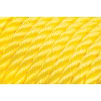 Corde jaune tress&eacute;e 5/8", Polypropyl&egrave;ne, 200' R.M.G. Prévention