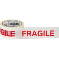 Ruban d'emballage Fragile, Adh&eacute;sif Thermofusible, 2 mils, 48 mm (2") x 100 m (328') R.M.G. Prévention