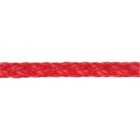 Corde rouge tress&eacute;e, Polypropyl&egrave;ne, 500' R.M.G. Prévention