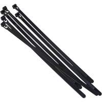 Attache-c&acirc;ble r&eacute;utilisable, Longueur 14", R&eacute;sistance &agrave; la traction 50 lb, Noir R.M.G. Prévention