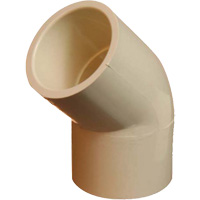 Raccord coude 45° Flowguard Gold, Standard, PVC-C, 1/2" R.M.G. Prévention