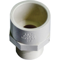 Adaptateur r&eacute;ducteur m&acirc;le, Noeud x MPT, 1/2" x 3/4" dia., PVC-C R.M.G. Prévention