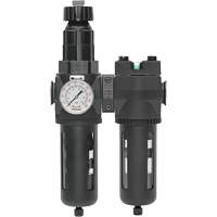 Manual Drain Filter, Regulator & Coalescing Filter with Standard Bowl Modulair 400, 1/4" NPT, 150 PSI, 9.1 fl. oz. Capacity R.M.G. Prévention