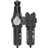 Filter/Regulator & Coalescing Filter Modulair 400 with Standard Bowl & Manual Drain, 3/4" NPTF, 150 PSI, 9.13 fl. oz. Capacity R.M.G. Prévention