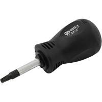 Square Recess Stubby Screwdriver, #3 Tip, Round, 3-1/4" L, Cushion Grip Handle R.M.G. Prévention