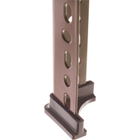 Accessoires pour corni&egrave;res perfor&eacute;es - Pied en plastique (montant simple) R.M.G. Prévention