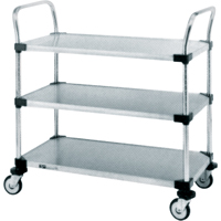 Chariots utilitaires pour service r&eacute;gulier, 2 Tiers, 24" la x 39" h x 36" p, Capacit&eacute; 500 lb R.M.G. Prévention