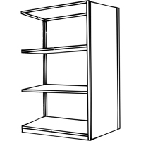Interlok Shelving Unit, Steel, Boltless, 800 lbs. Capacity, 36" W x 76" H x 24" D R.M.G. Prévention