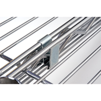 Crochet en S pour &eacute;tag&egrave;re en treillis chromat&eacute; R.M.G. Prévention