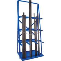 R&acirc;telier de rangement pour barre, Vertical, 3 Niveaux, 36" la x 24" p x 84" h, 3000 lb Cap. R.M.G. Prévention