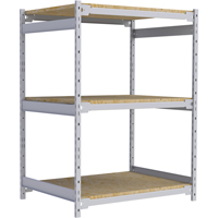 Wide Span Record Storage Shelving, Steel, 3 Shelves, 42" W x 32" D x 60" H R.M.G. Prévention
