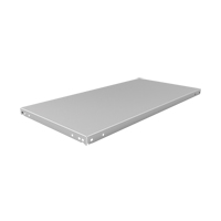 Slotted Angle Shelf, Galvanized Steel, 48" W x 18" D R.M.G. Prévention