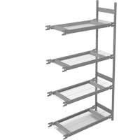 Wide Span Storage Shelving, Steel, Boltless, 1340 lbs. Capacity, 42" W x 84" H x 18" D R.M.G. Prévention