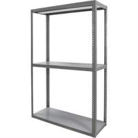 Heavy-Duty Shelving, Steel, Bolted, 3000 lbs. Capacity, 36" W x 72" H x 18" D R.M.G. Prévention
